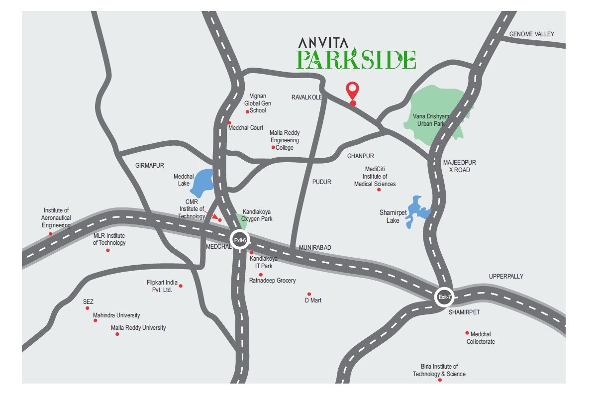 Anvita Parkside Location Image