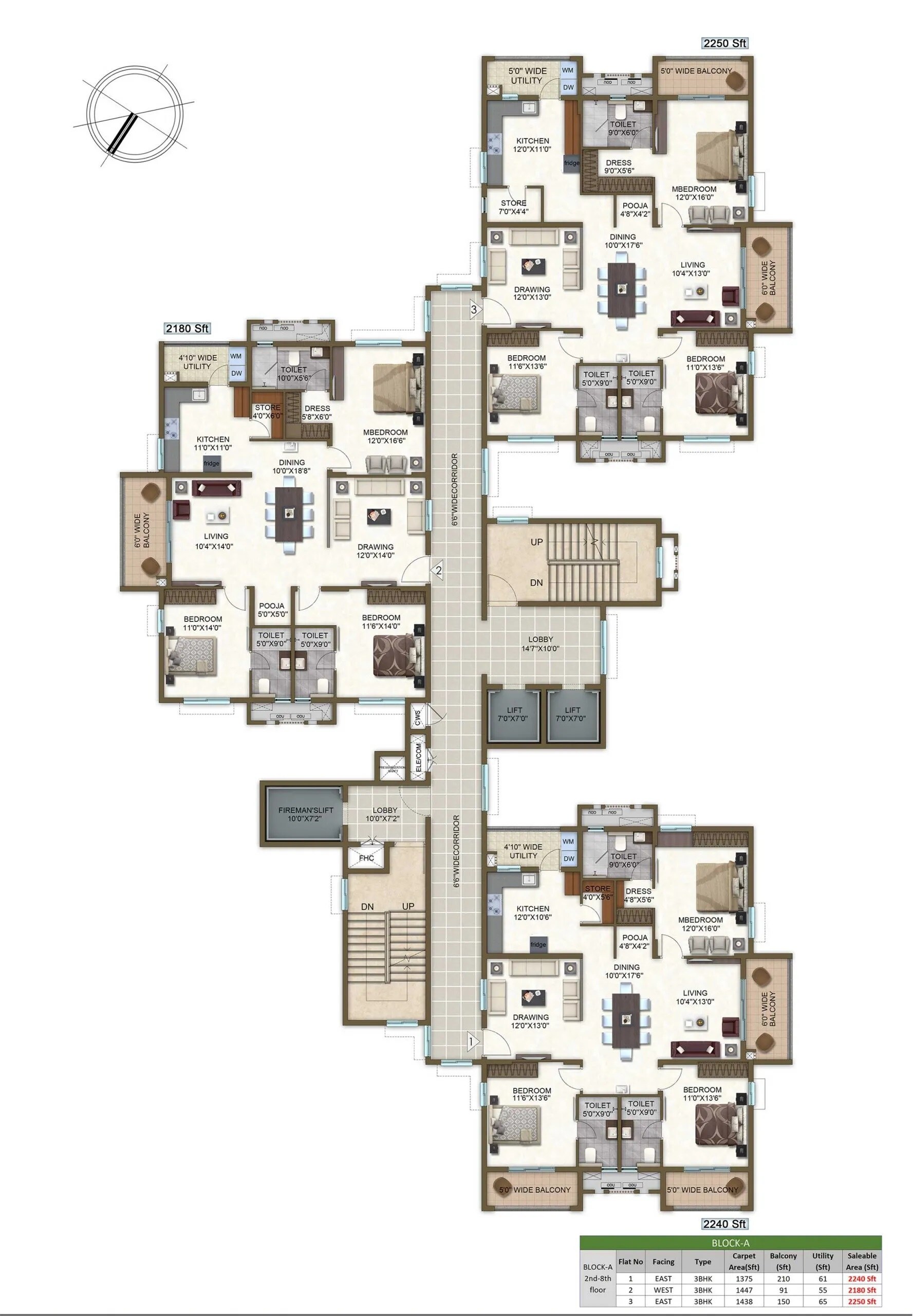 Aparna Altius Floor Plans
