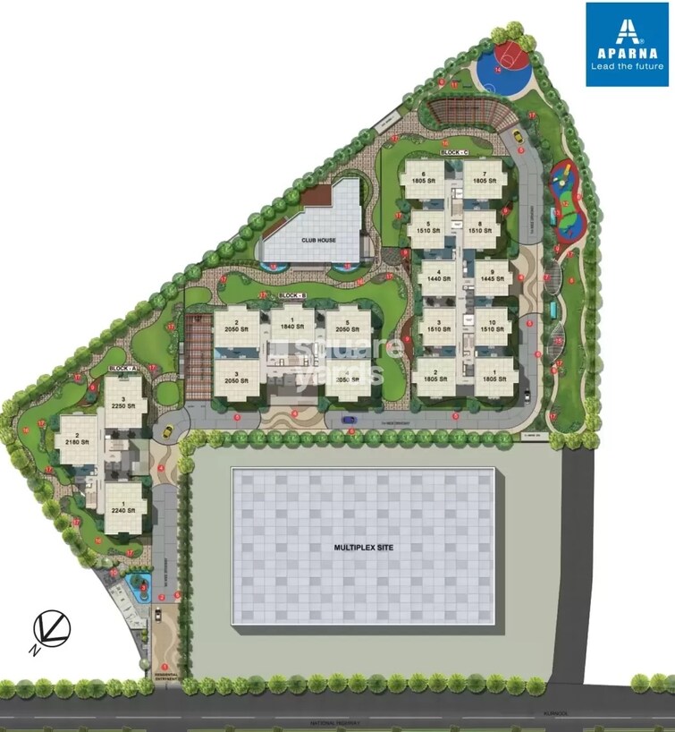 Aparna Altius Master Plan Image
