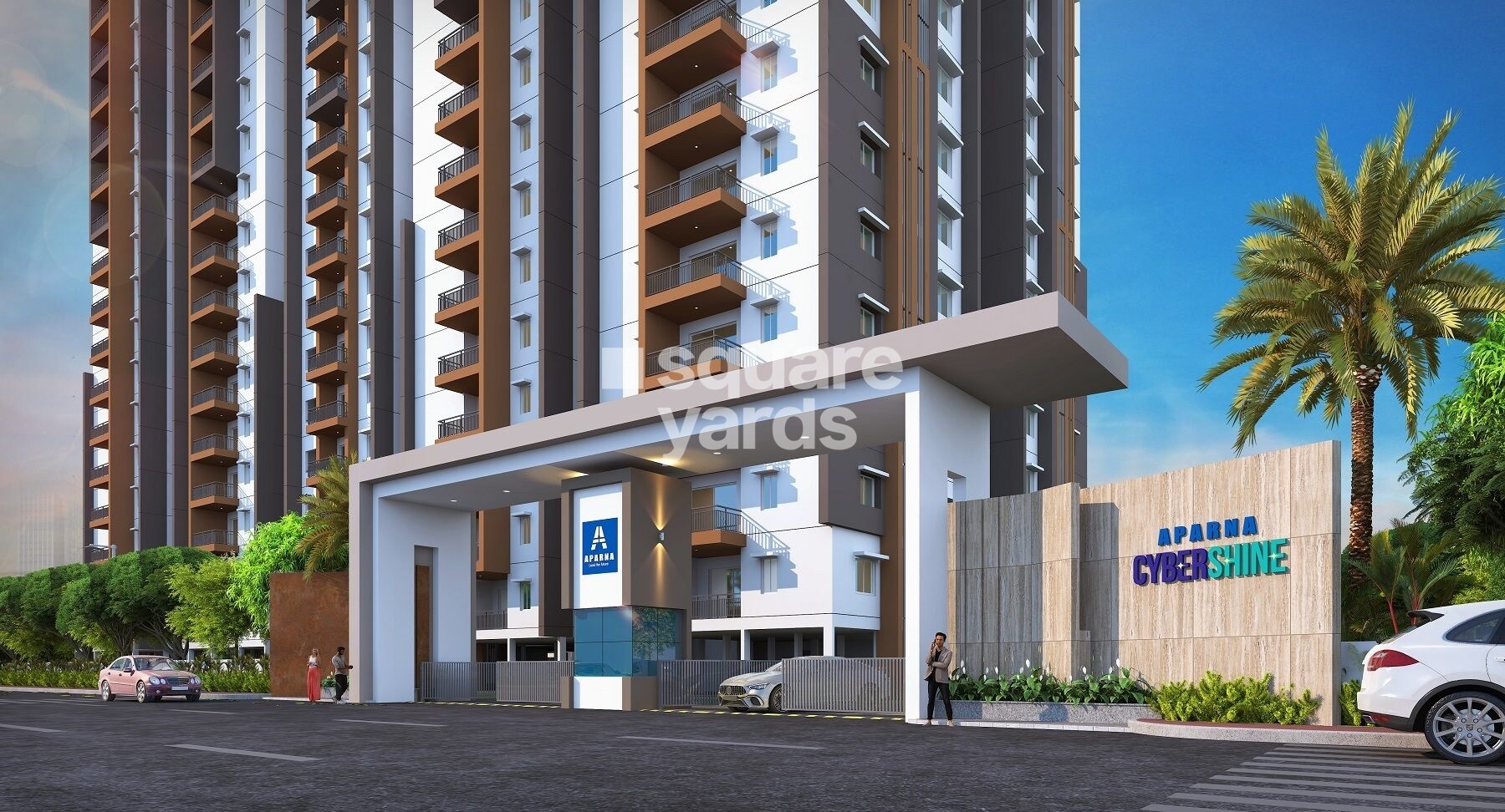 Aparna Cyber Shine Entrance View