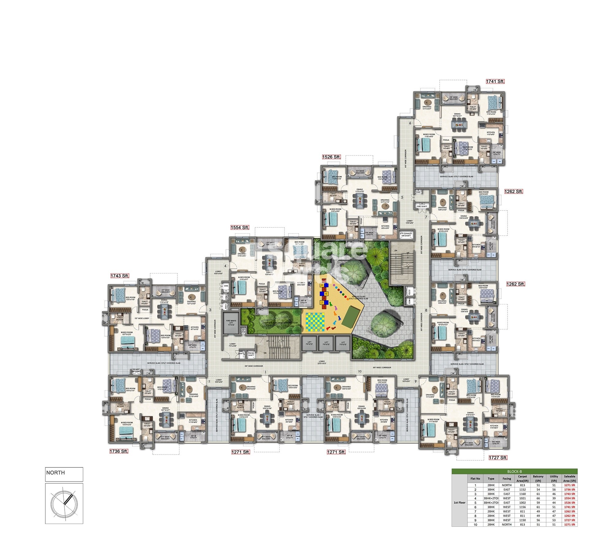 Aparna Cyber Shine Floor Plans