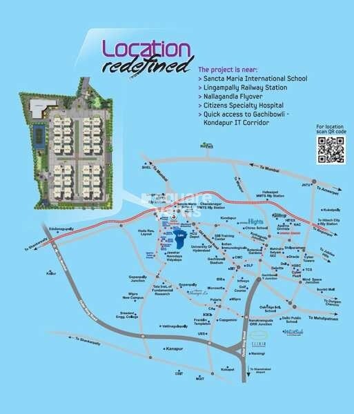 Aparna Cyberscape Location Image