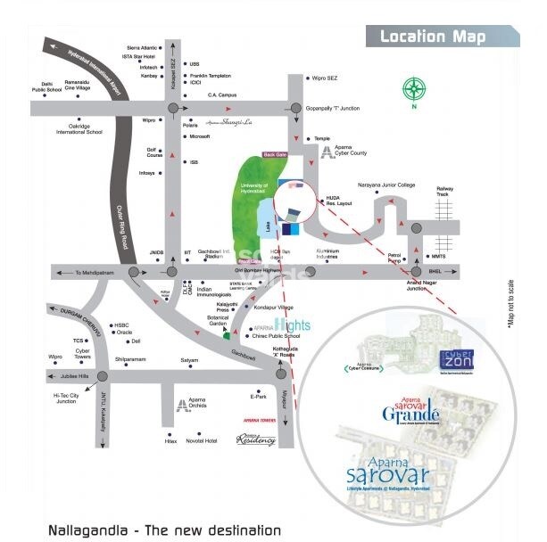 Aparna CyberZon Location Image
