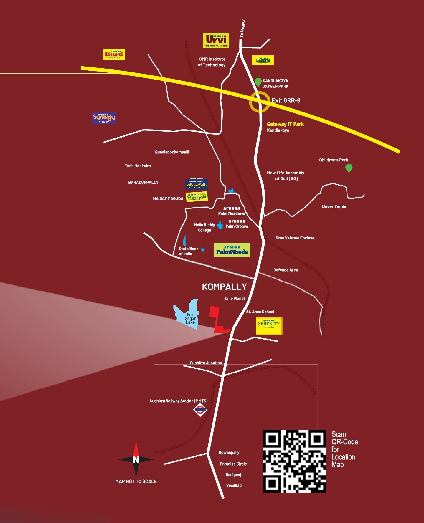 Aparna Greenscapes Location Image