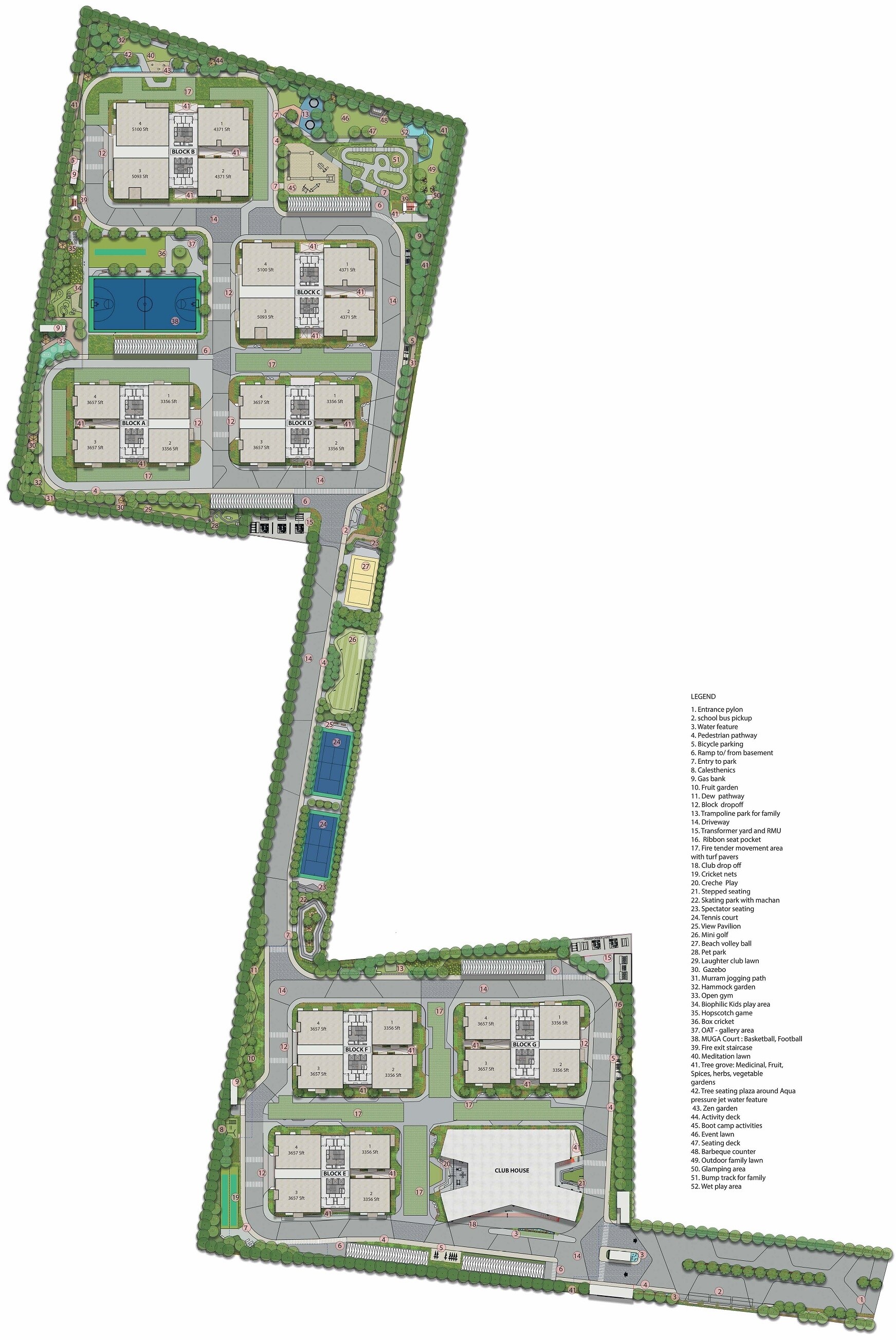 Aparna Greenscapes Master Plan Image