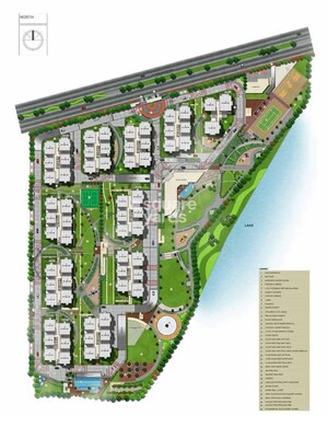 Aparna-HillPark-Lake-Breeze_a model of a train on a map