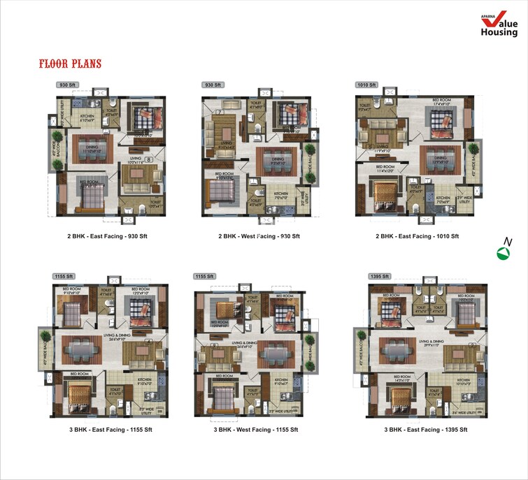 Aparna Kanopy Tulip Floor Plans