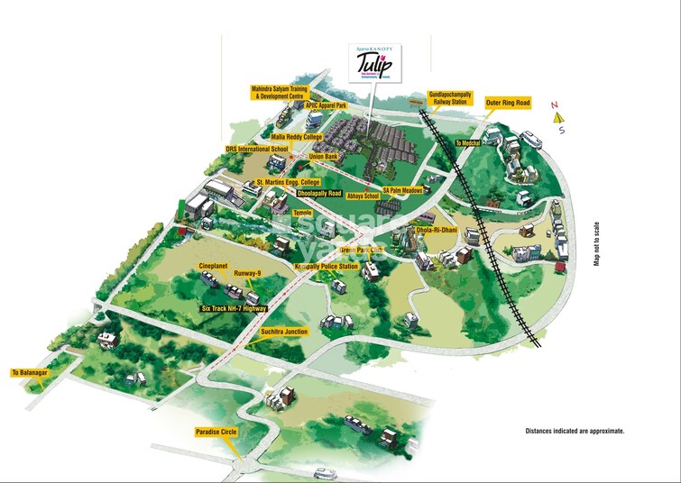 Aparna Kanopy Tulip Location Image