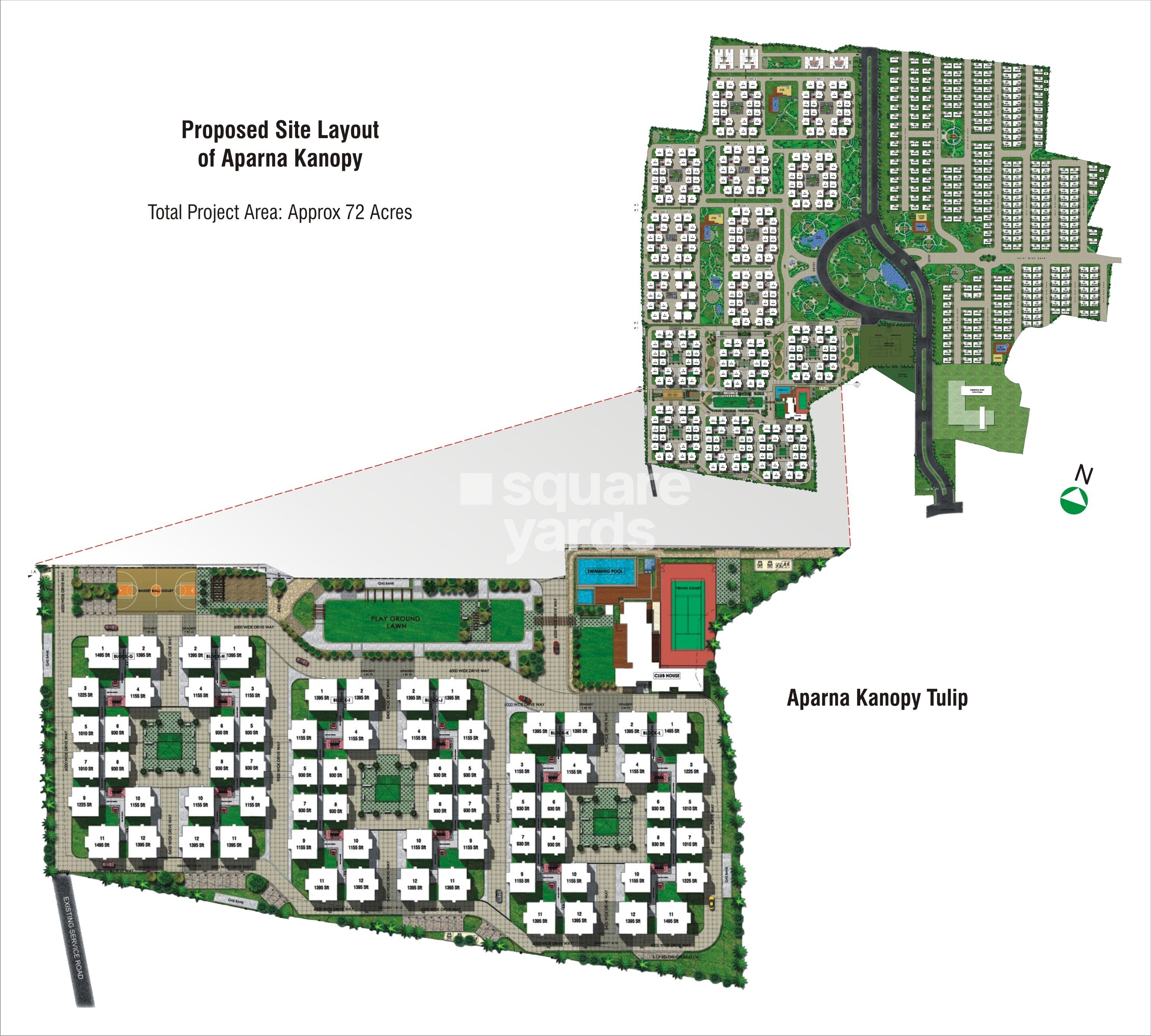 Aparna Kanopy Tulip Master Plan Image