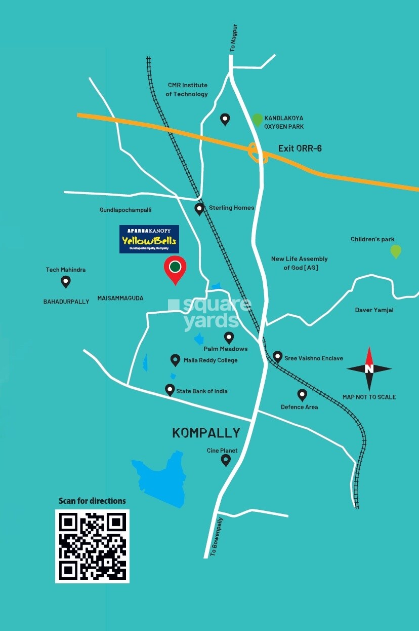 Aparna Kanopy Yellow Bells Location Image