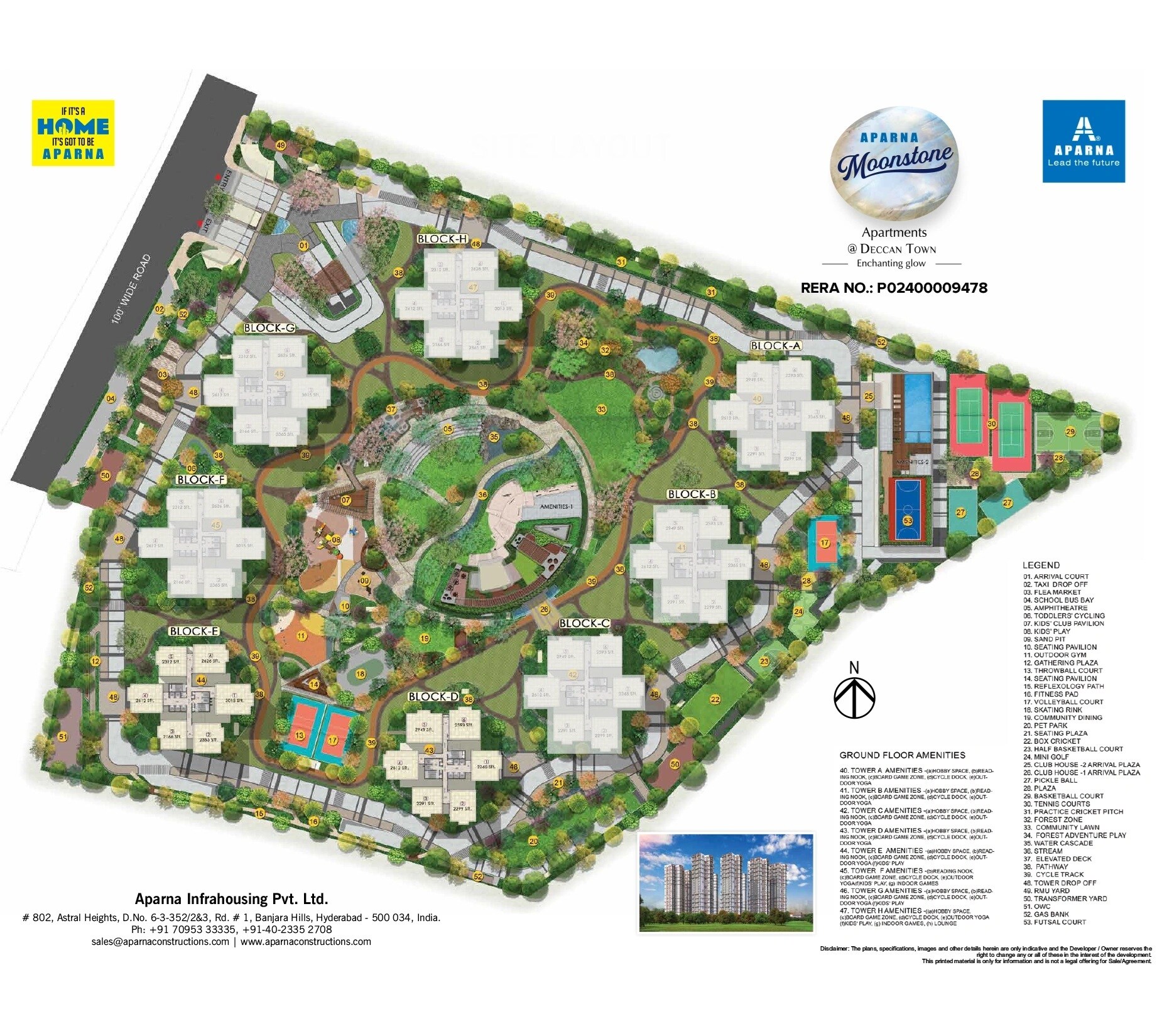 Aparna Moonstone Master Plan 1