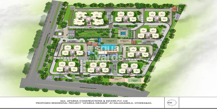 Aparna Sarovar Grande Master Plan Image