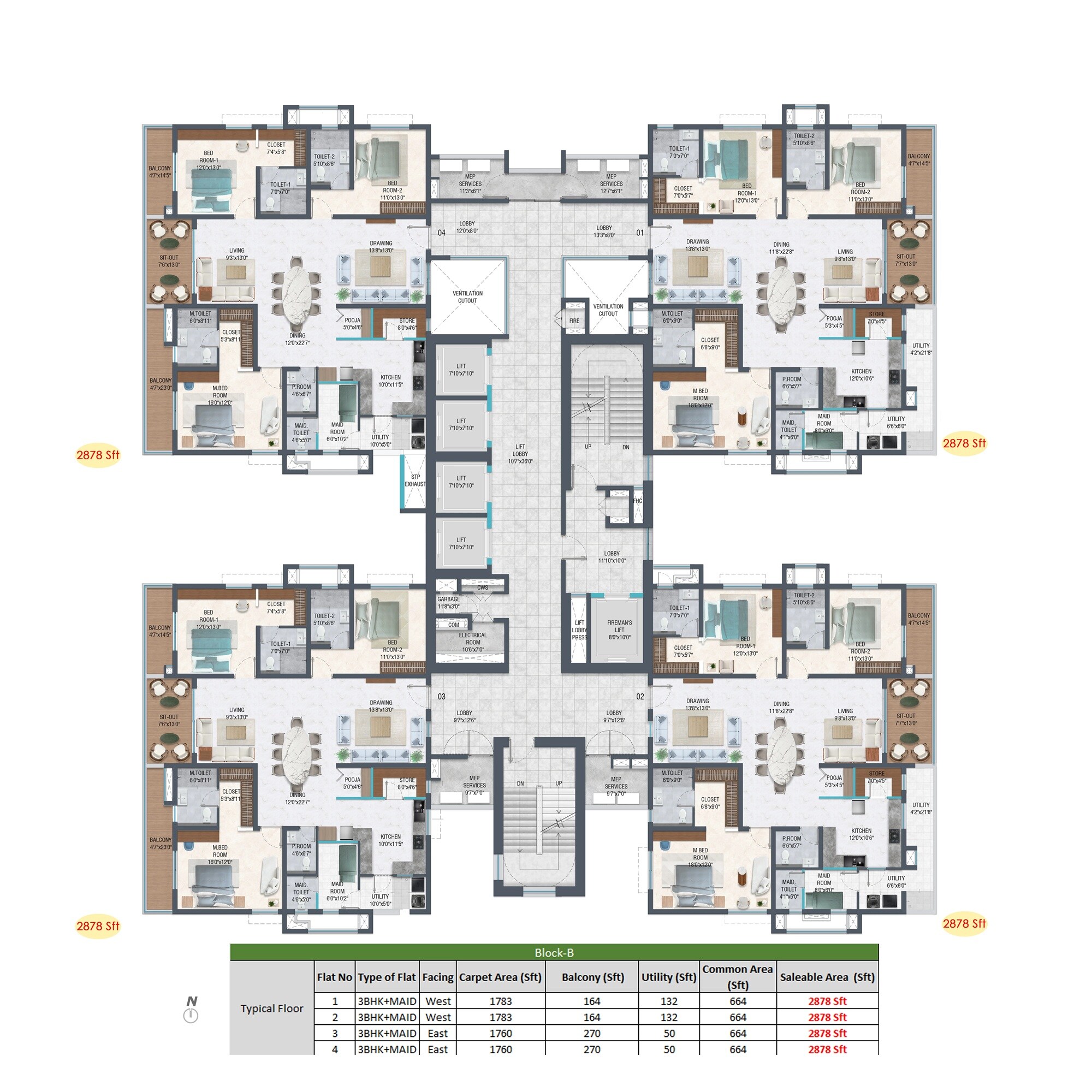 aparna sarovar project floor plans6 4939