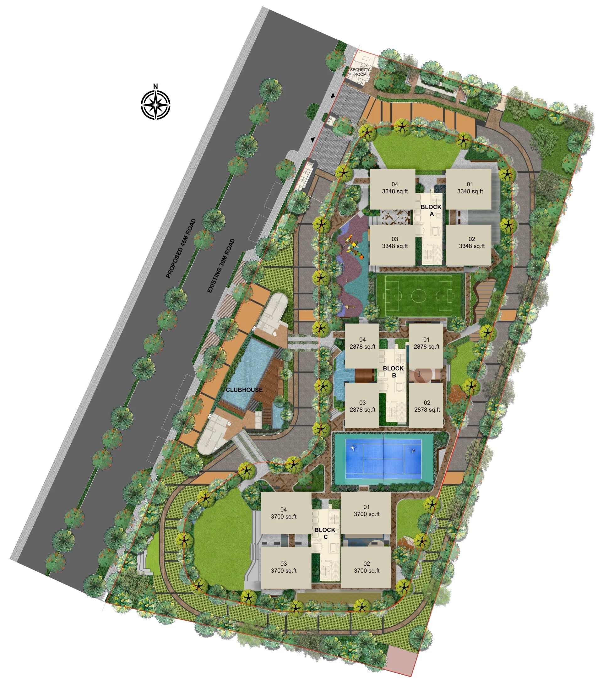 aparna sarovar project master plan image1 3629