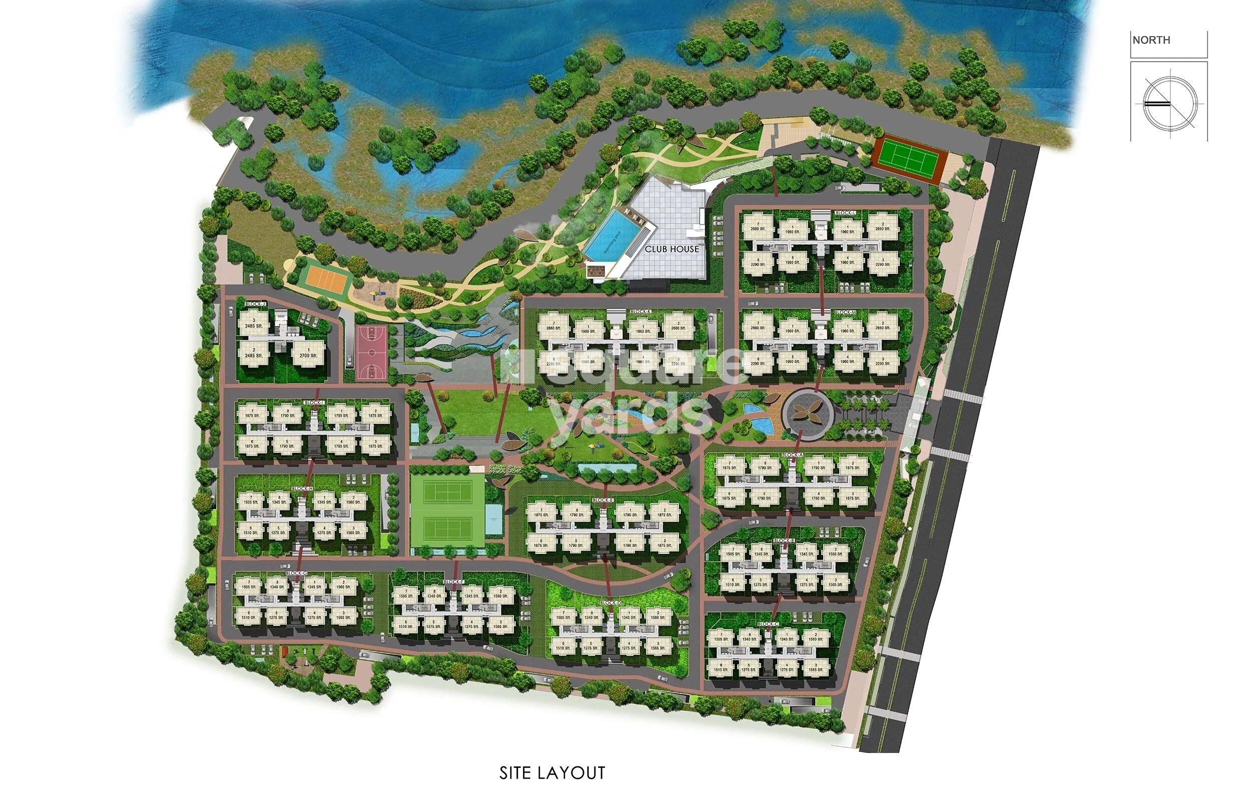 Aparna Sarovar Zenith Master Plan Image