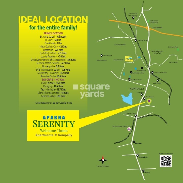 Aparna Serenity Location Image