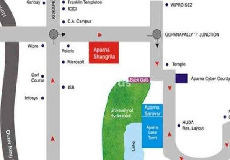 Aparna Shangri La Location Image