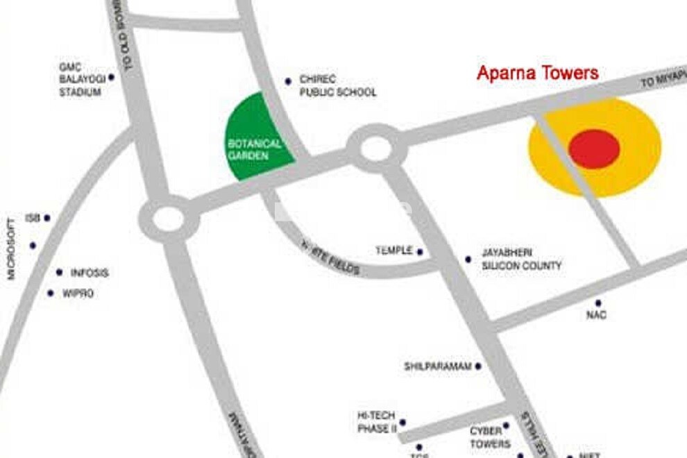 Aparna Towers Location Image