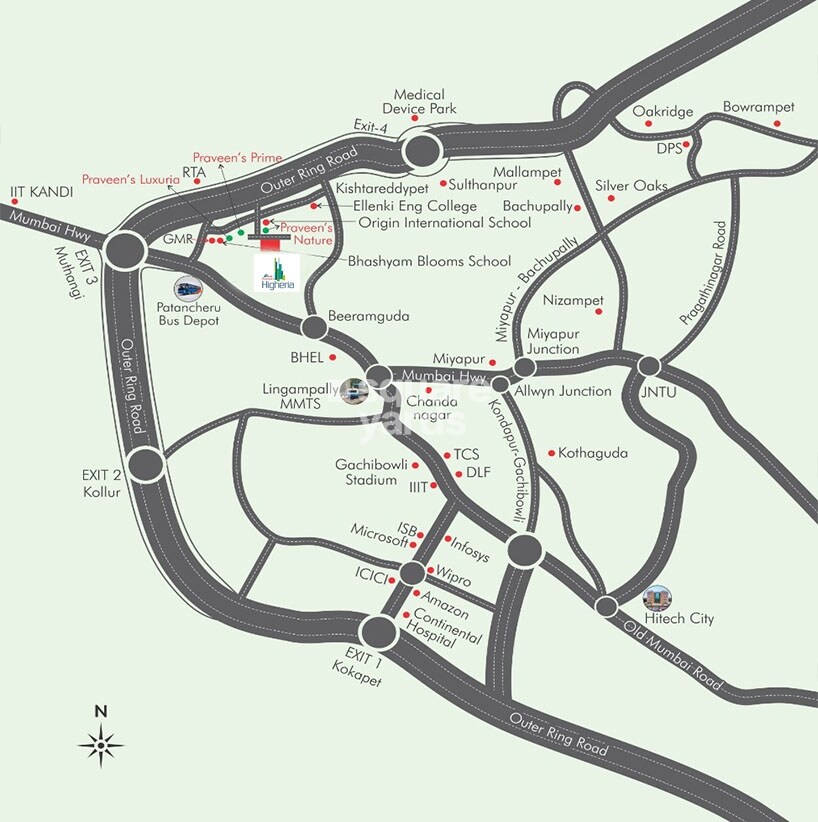 APR Praveens Higheria Location Image