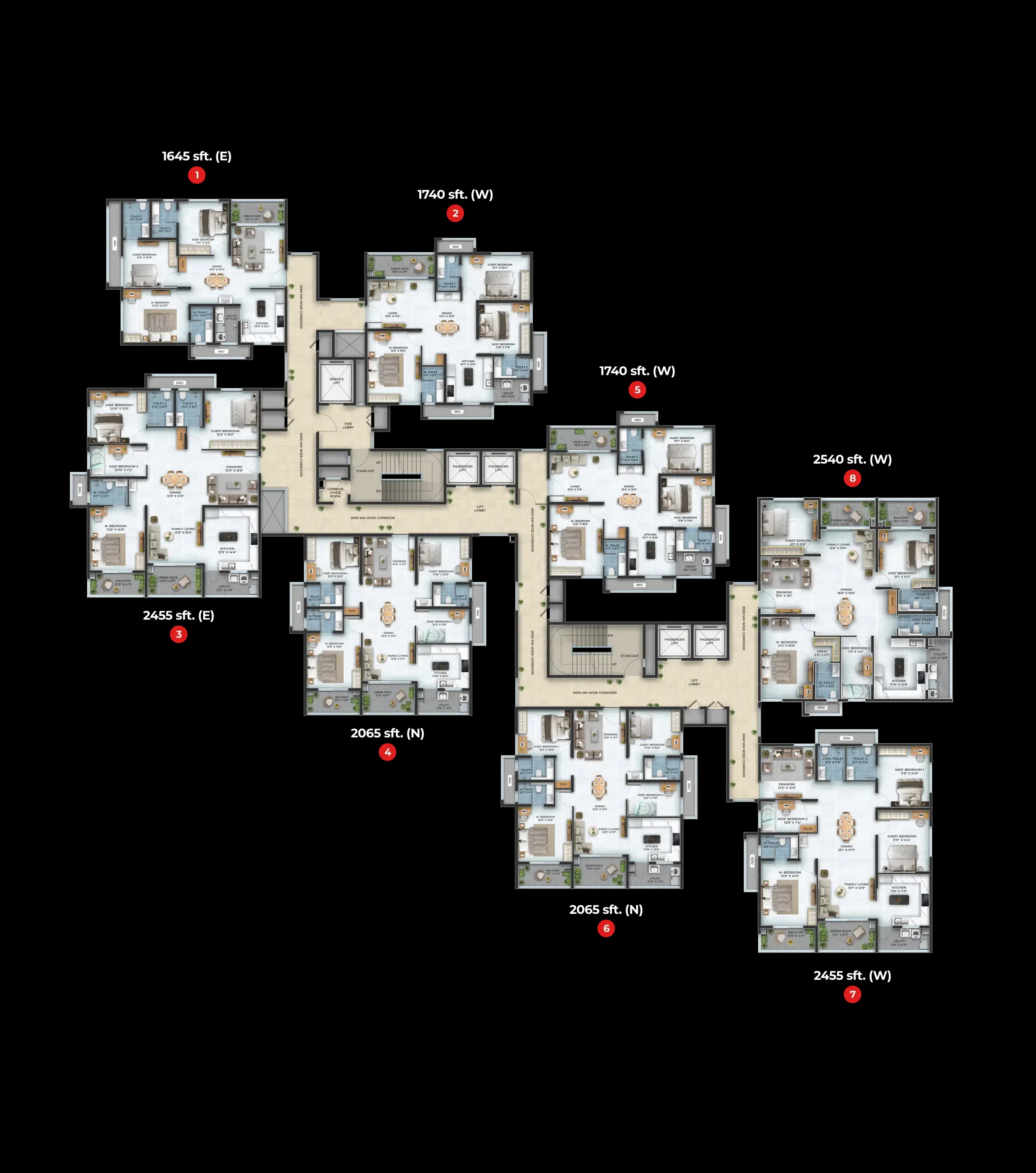 ASBL Landmark Floor Plans