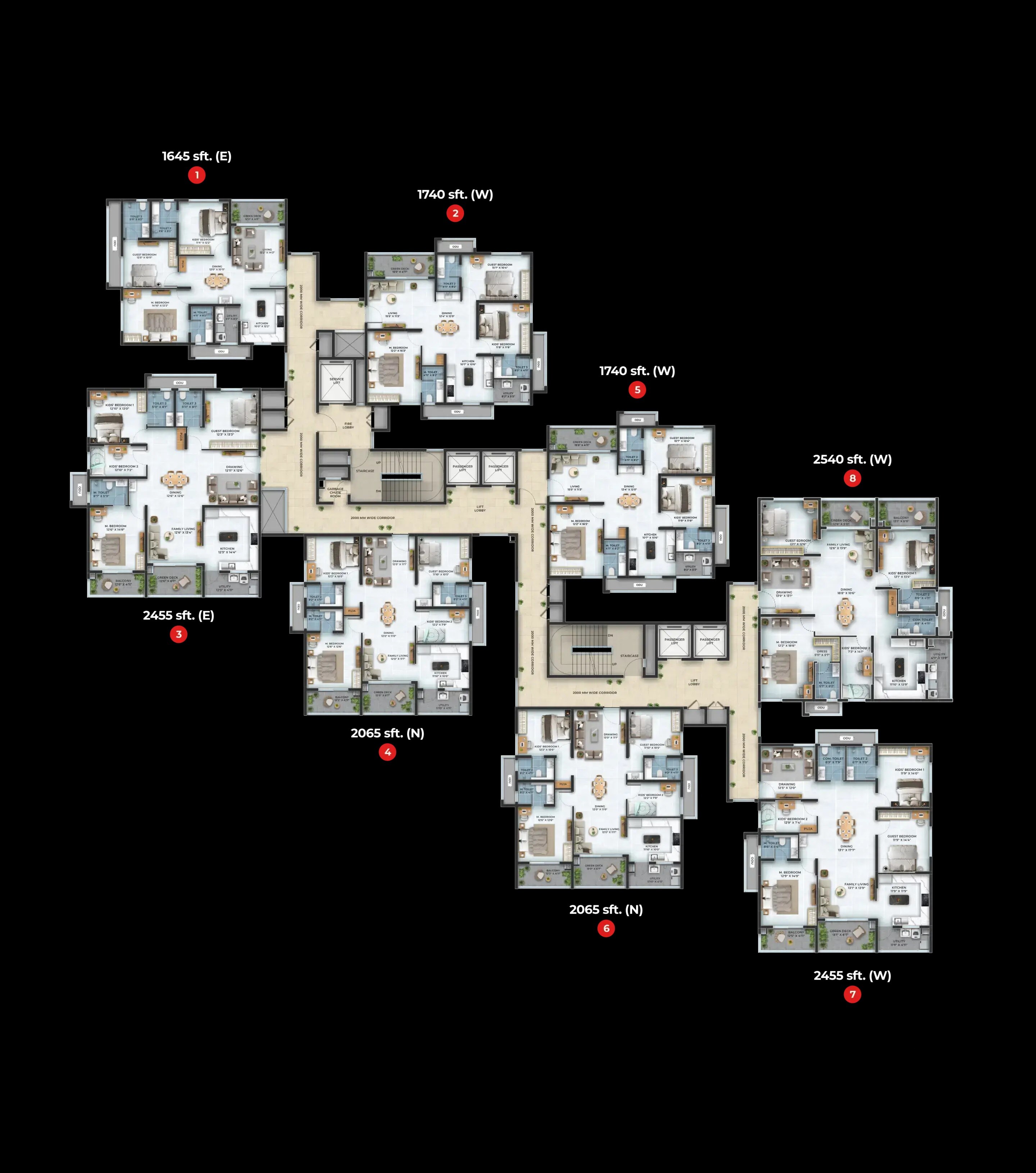 ASBL Landmark Floor Plans 1