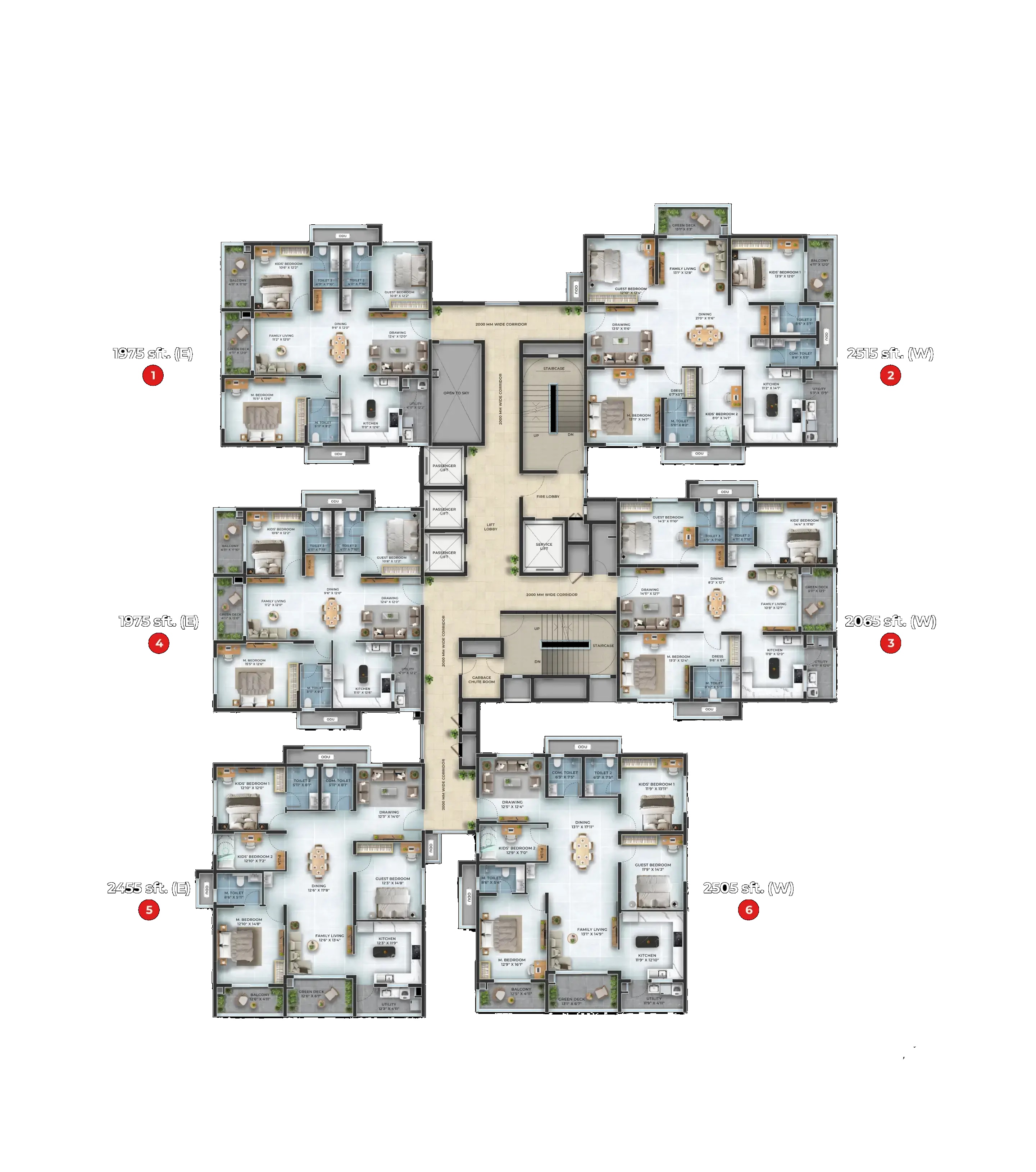 ASBL Landmark Floor Plans