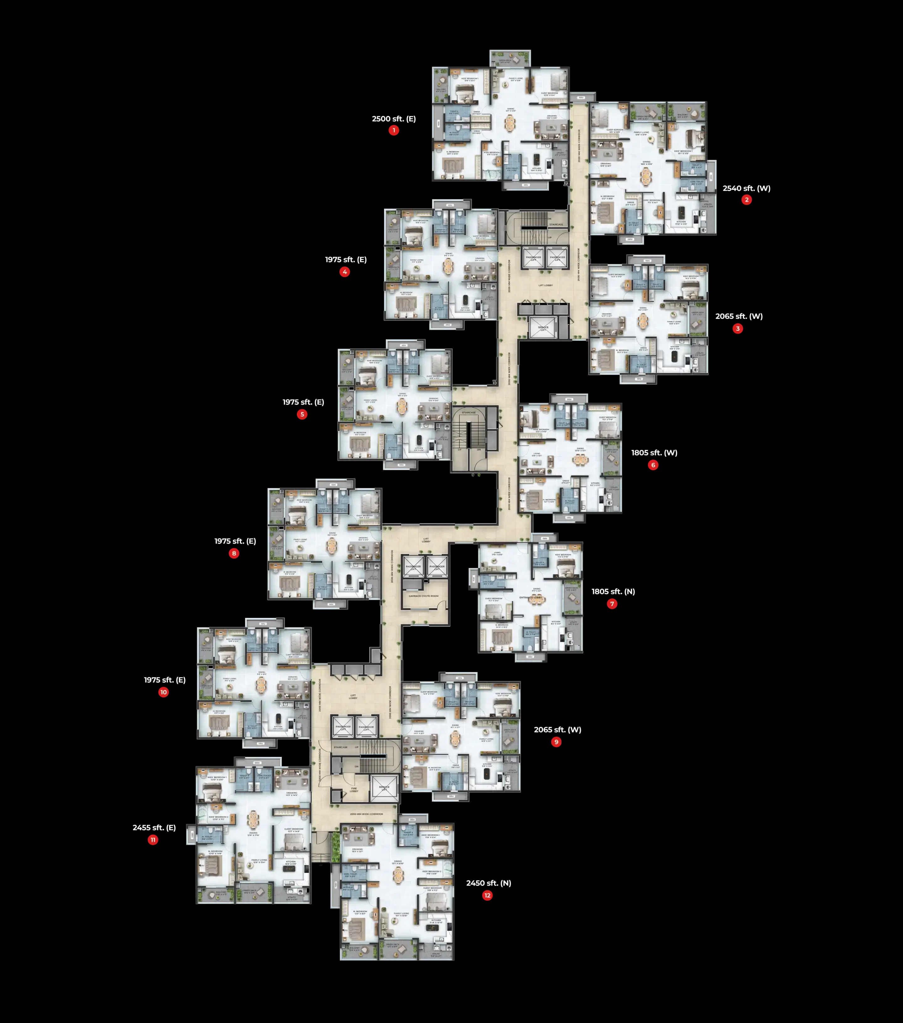 ASBL Landmark Floor Plans