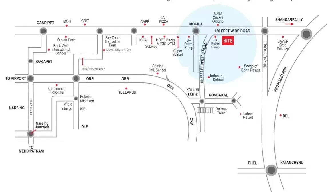 Ashoka Central Park in Mokila, Hyderabad Price on Request Floor