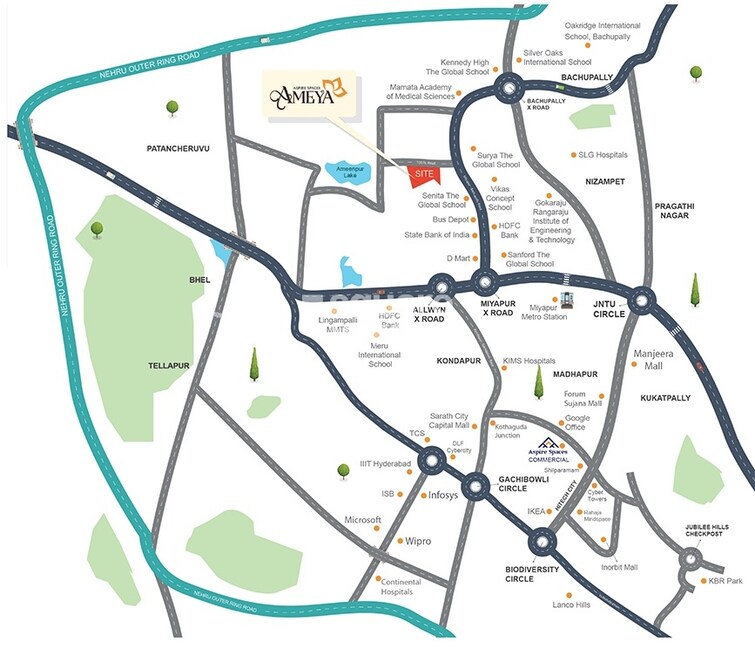 Aspire Spaces Ameya Location Image