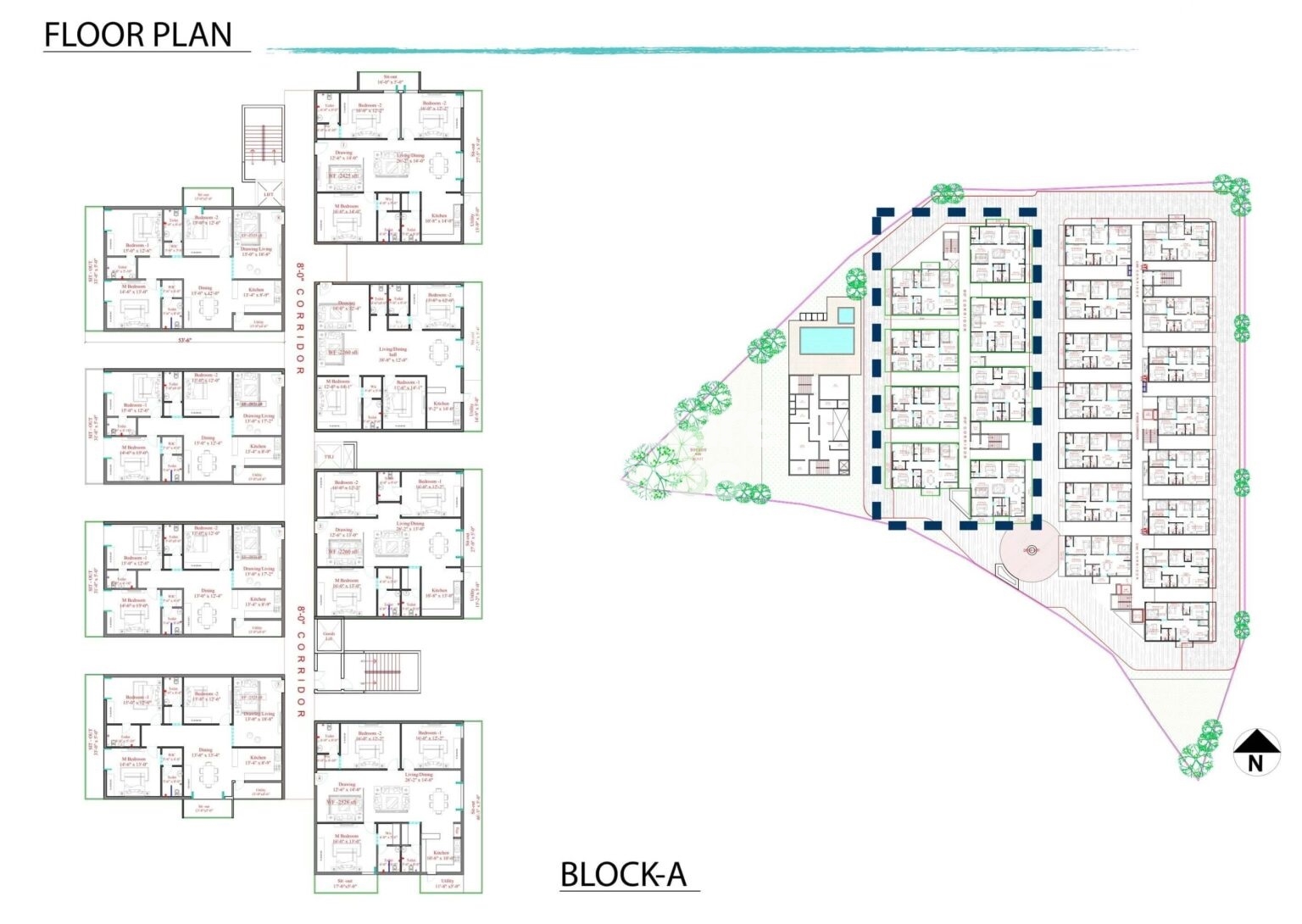 Trident Plan Atulyam Trident in Kollur, Hyderabad @ 80.00 Lac - Floor Plans ...