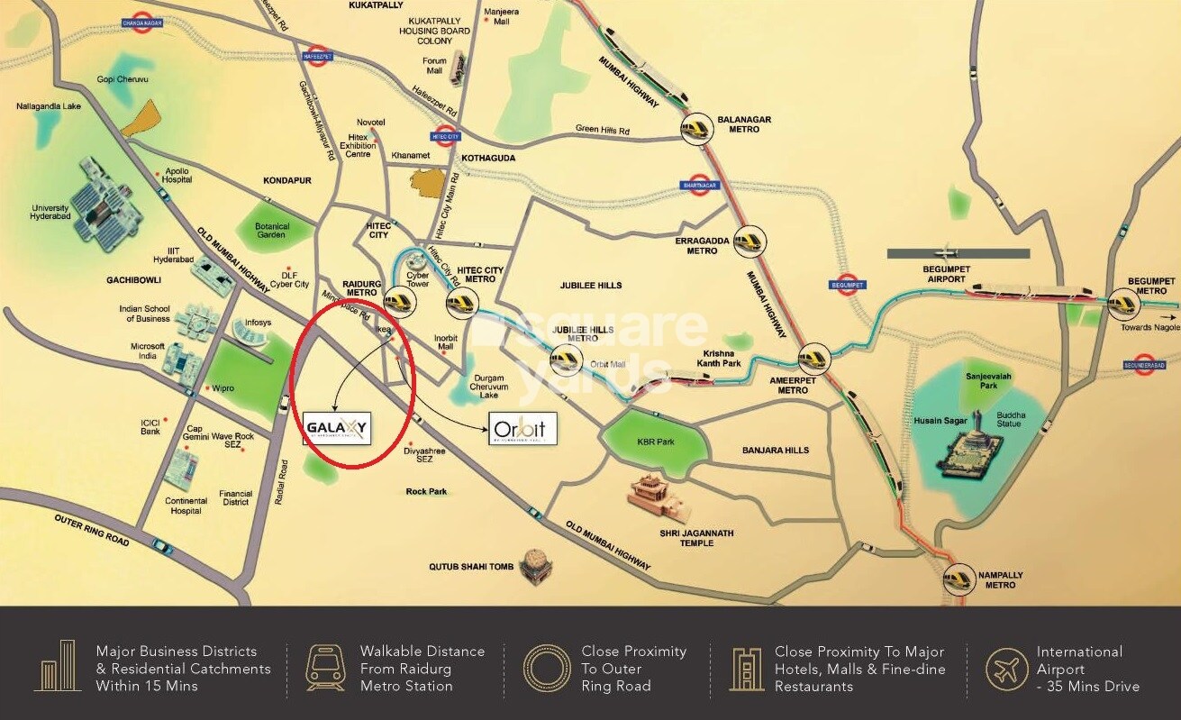 Aurobindo Galaxy Location Image