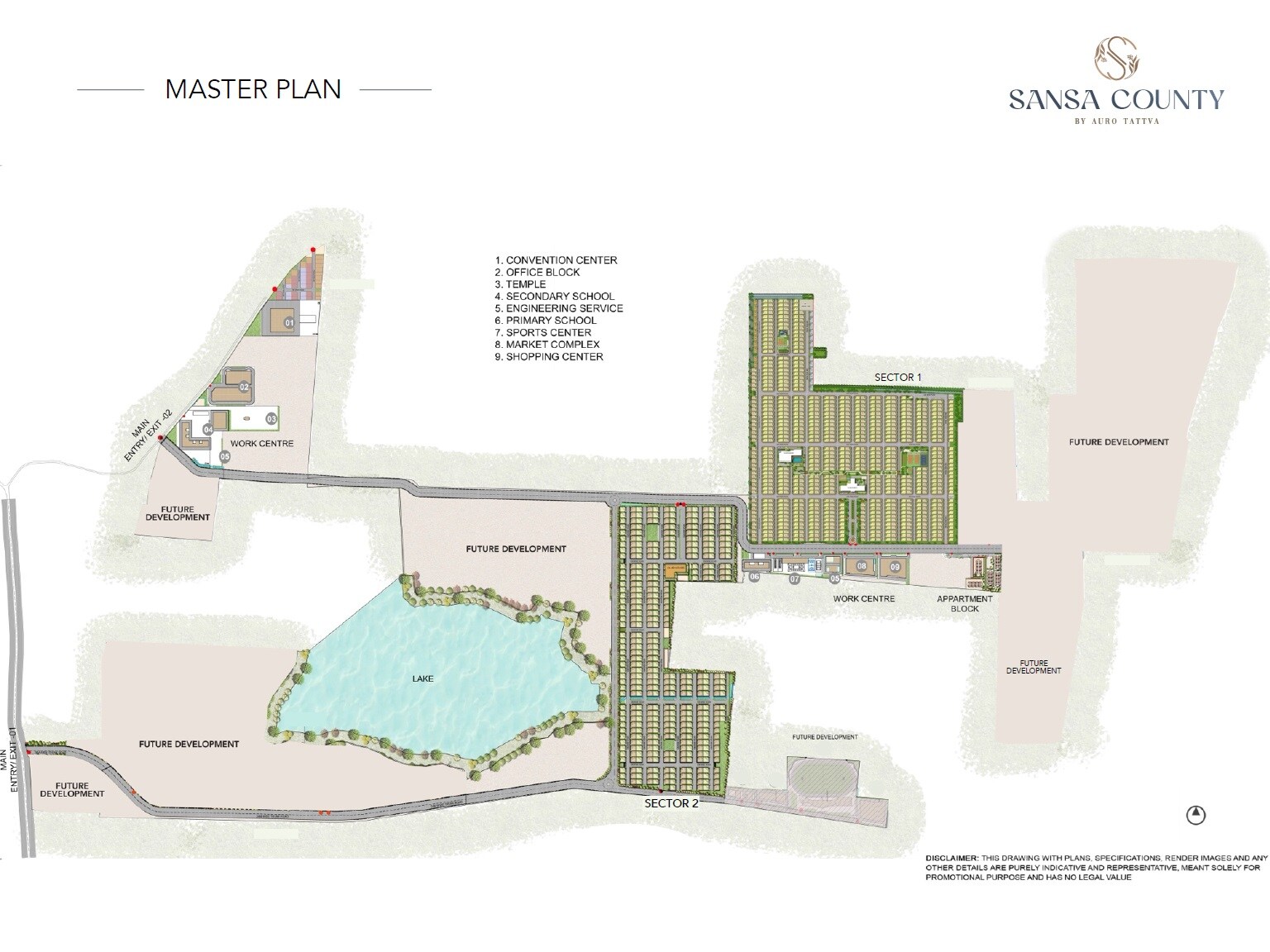 Aurobindo Sansa County Master Plan Image