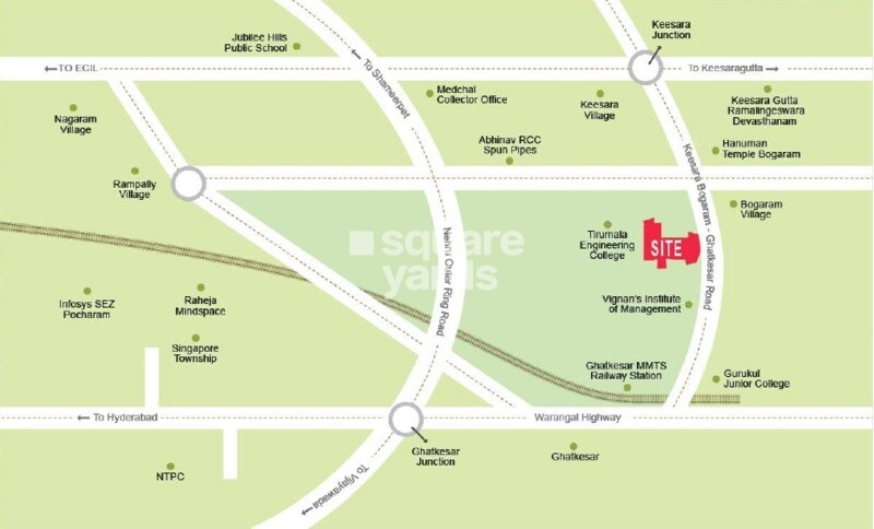 AV Keesara Meadows Location Image