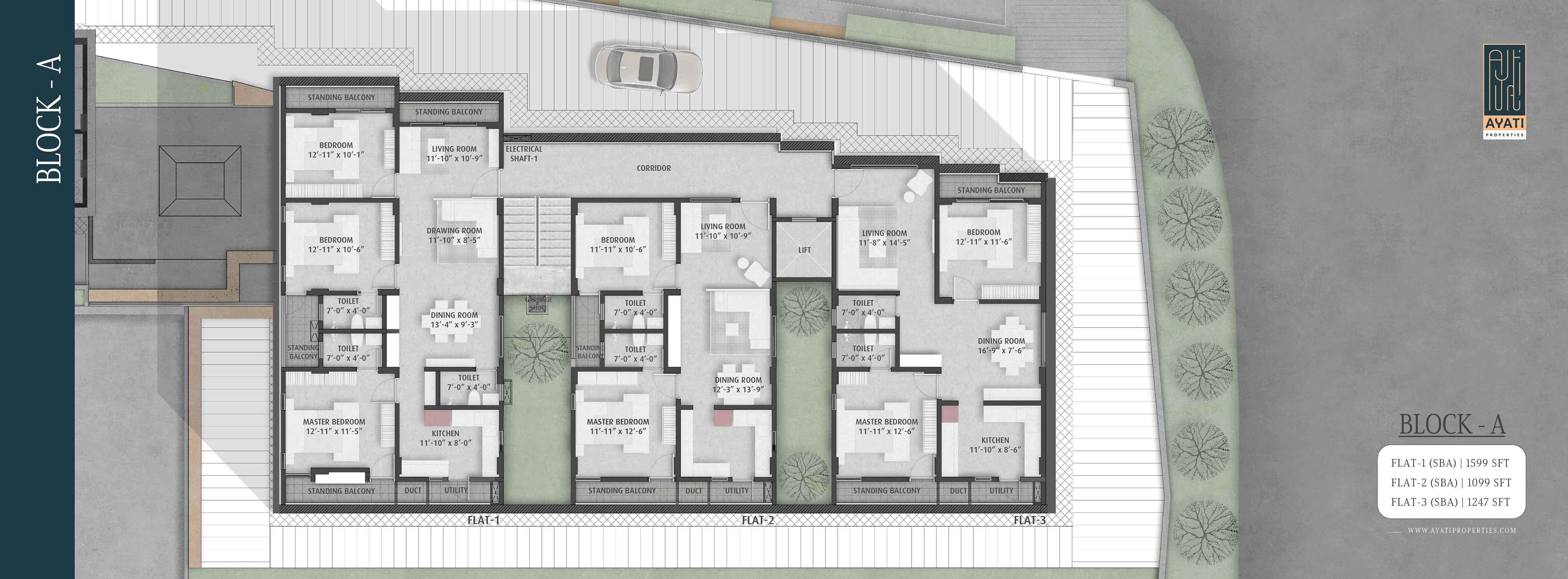 Ayati Lake View Floor Plans 1
