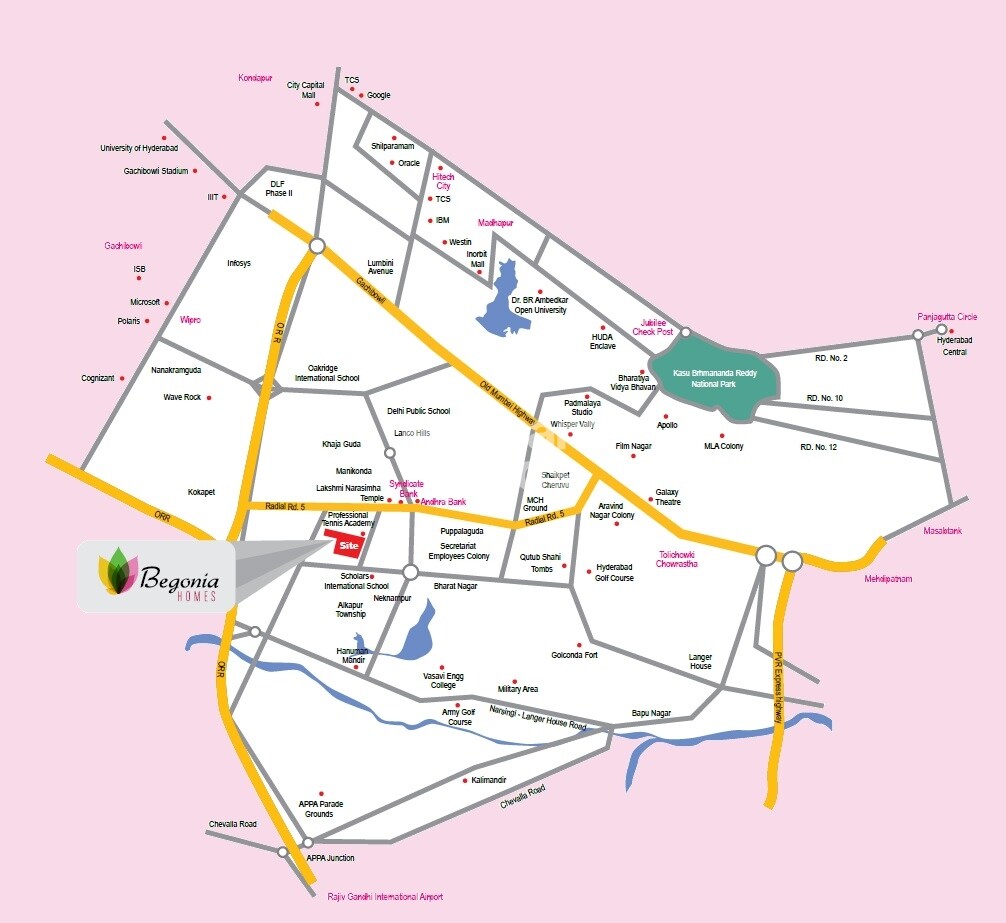 Begonia Homes Location Image