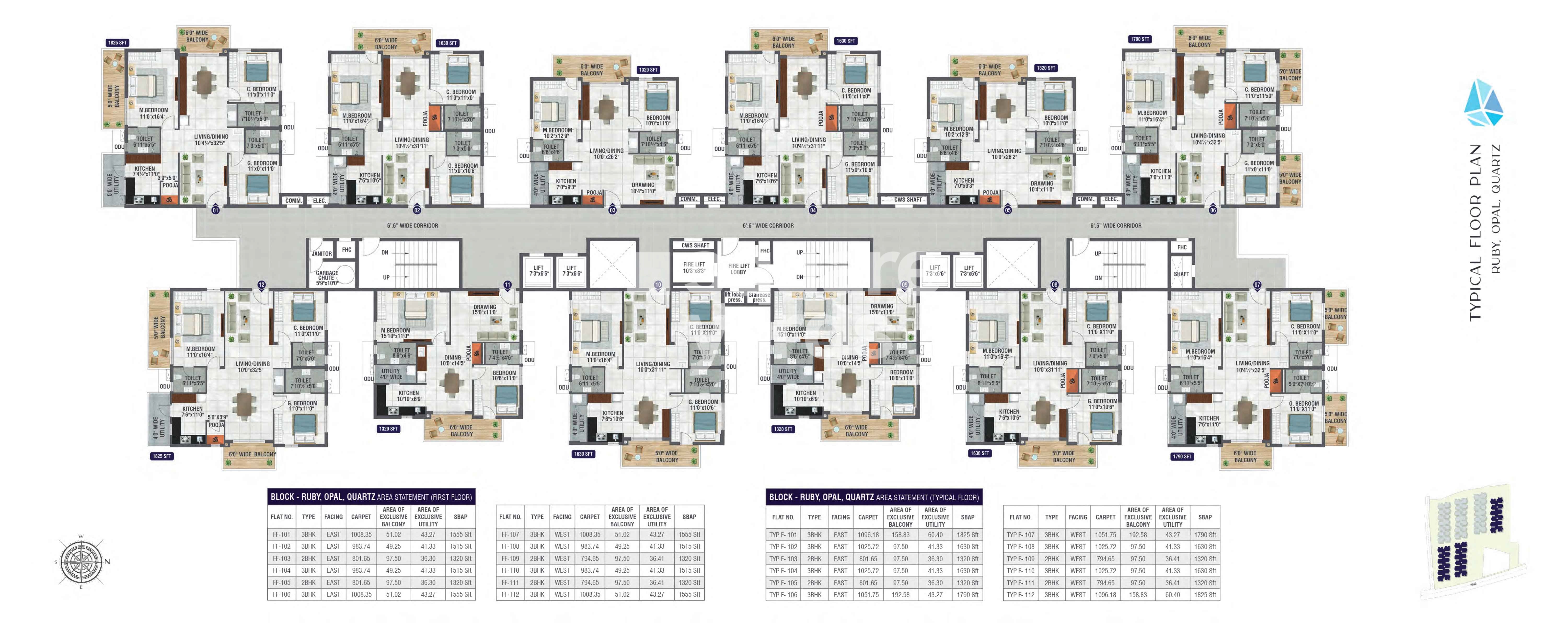 Bhanodayas Crystal Floor Plans