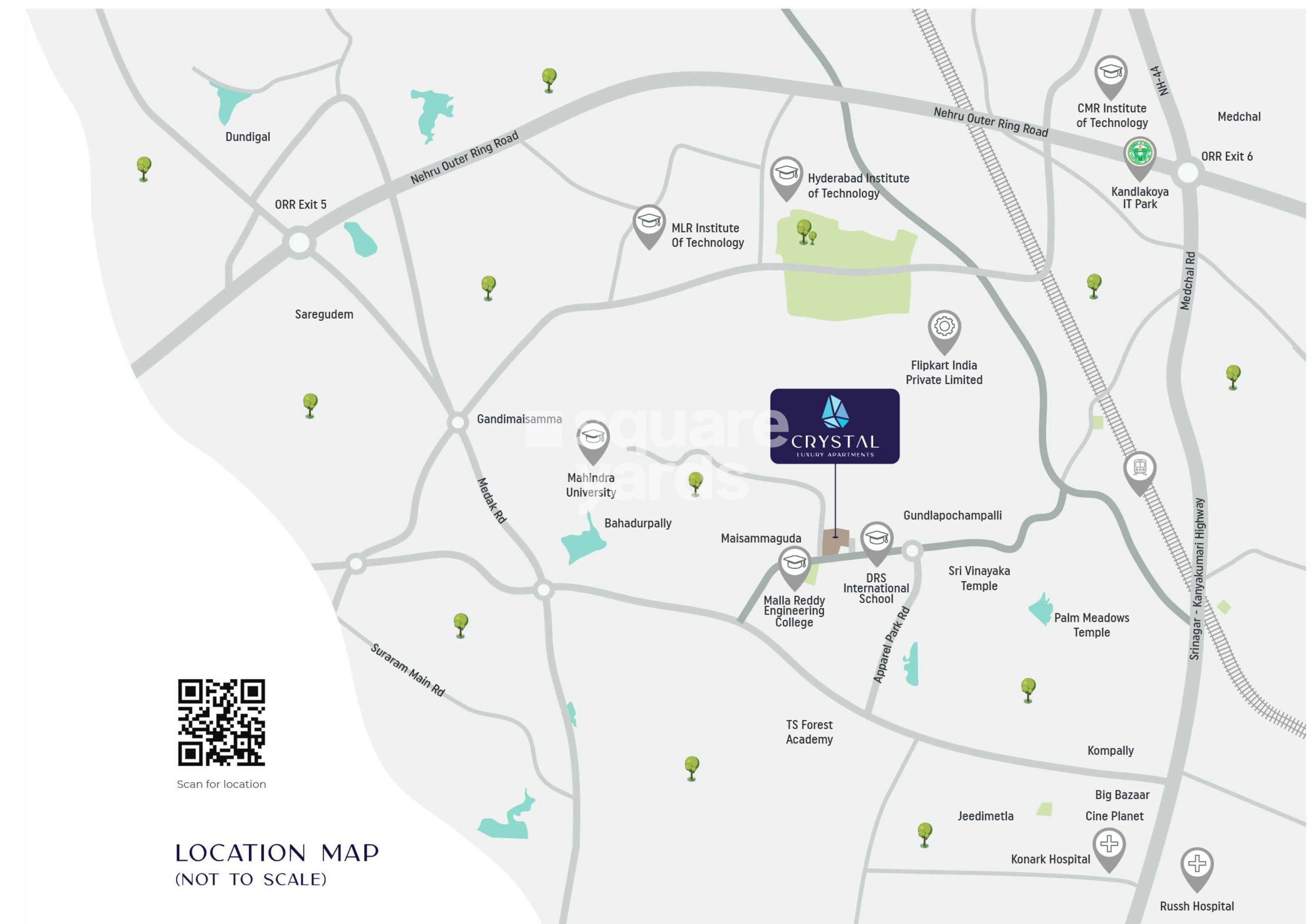 Bhanodayas Crystal Location Image