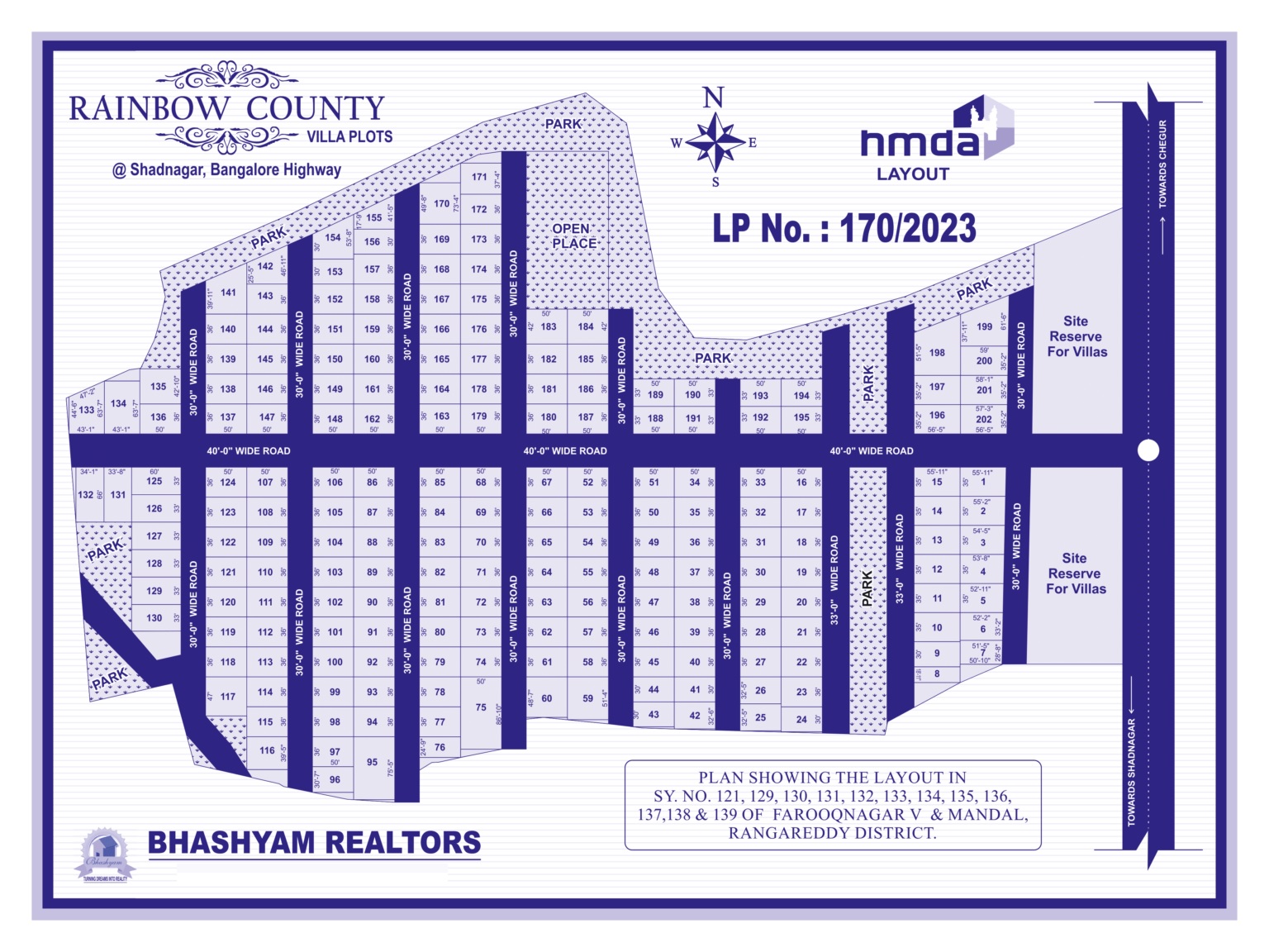 Bhashyam Rainbow County Master Plan Image