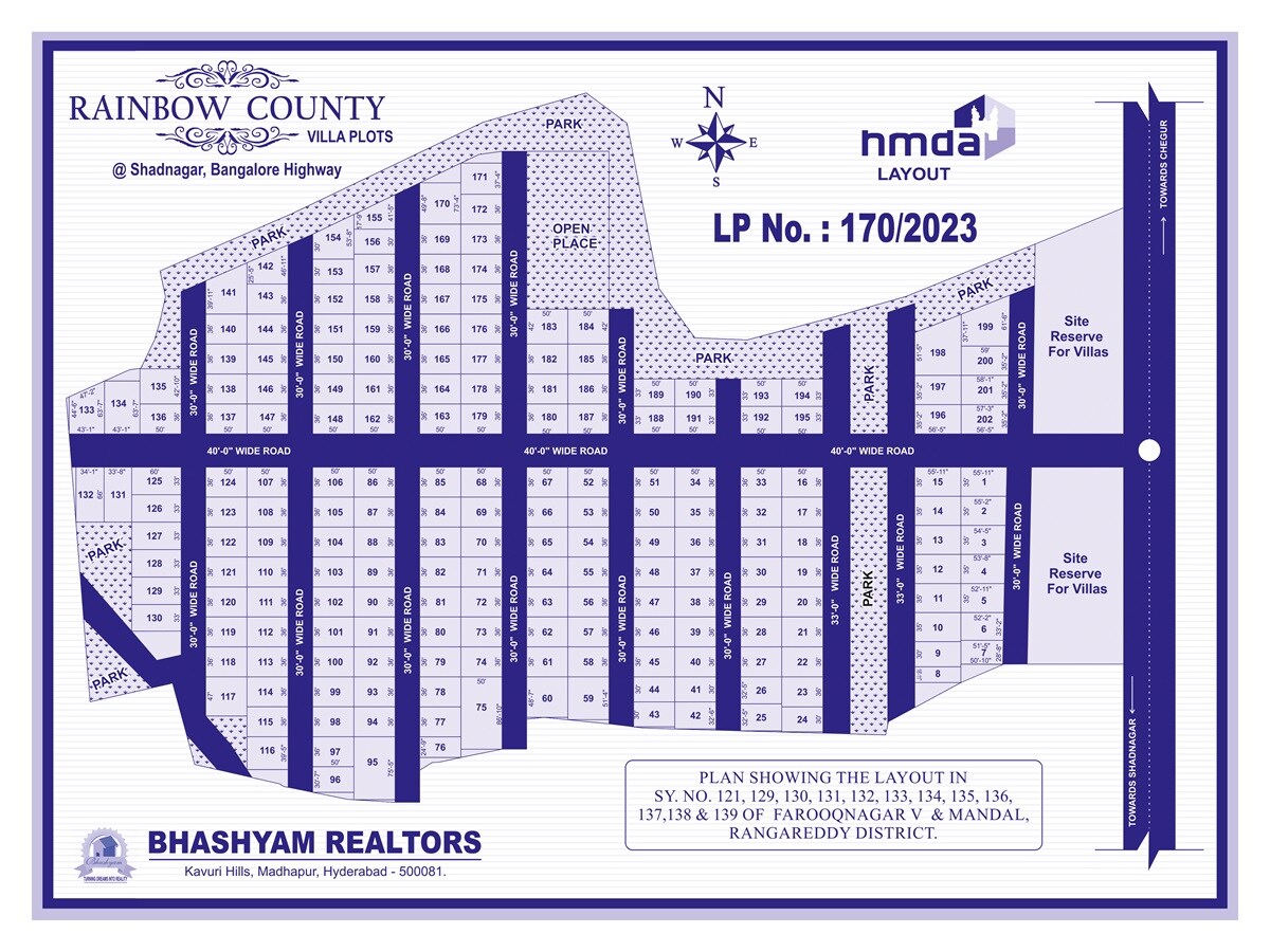 Bhashyam Rainbow County Master Plan 1