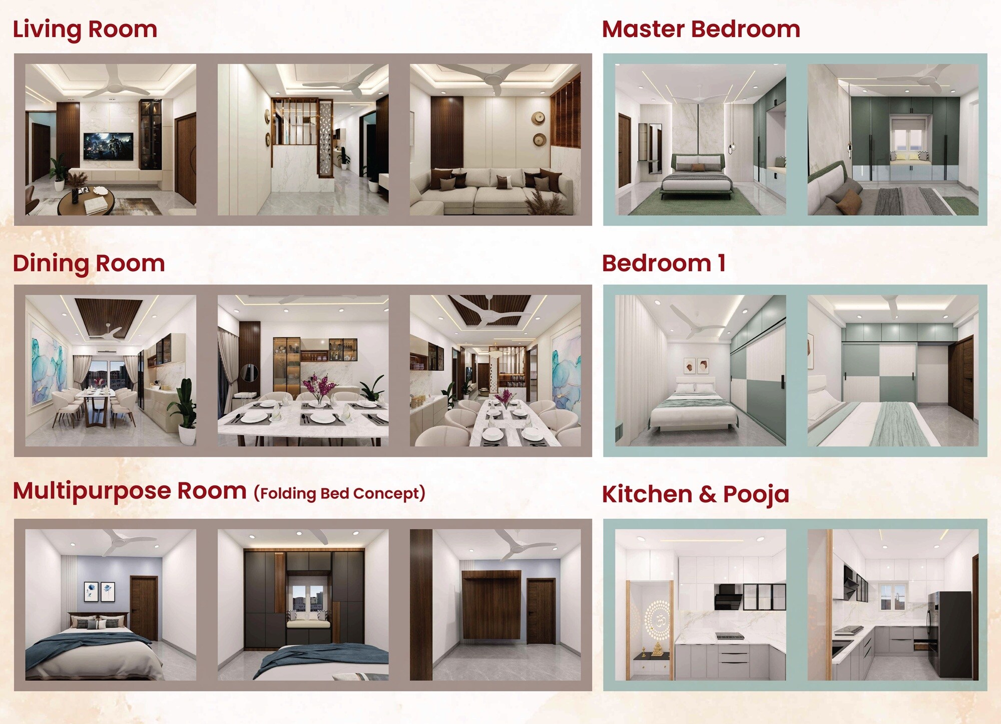 Bliss One Apartment Interiors