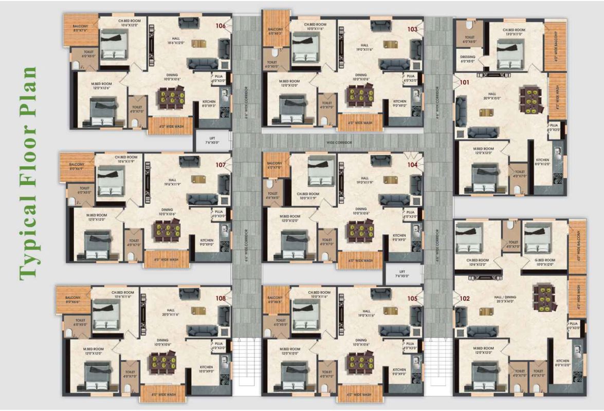 Bommarillu Skyra Floor Plans