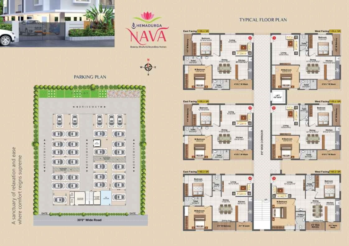 BRC Sree Hemadurga Nava Floor Plans