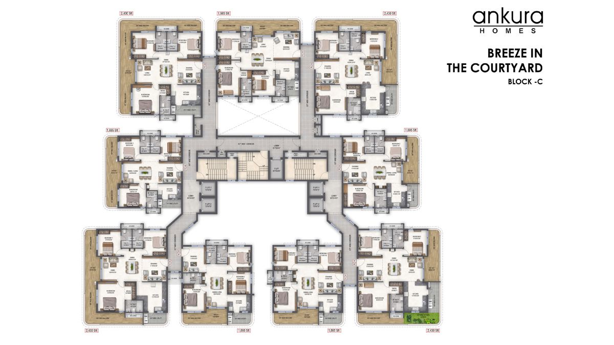 Breeze In The Courtyard Floor Plans