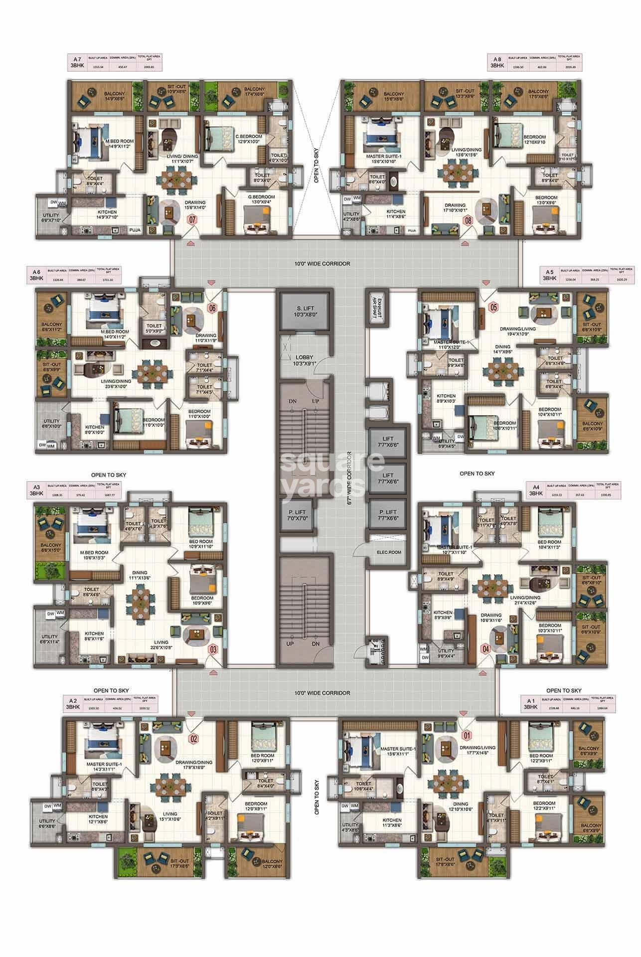 Candeur Twins Floor Plans