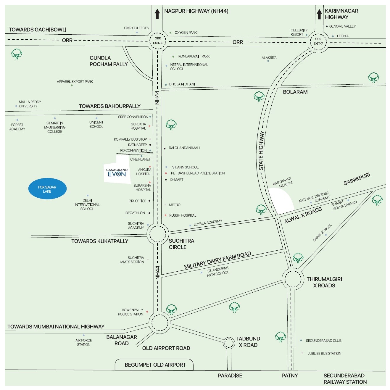 Casagrand Evon Location Image
