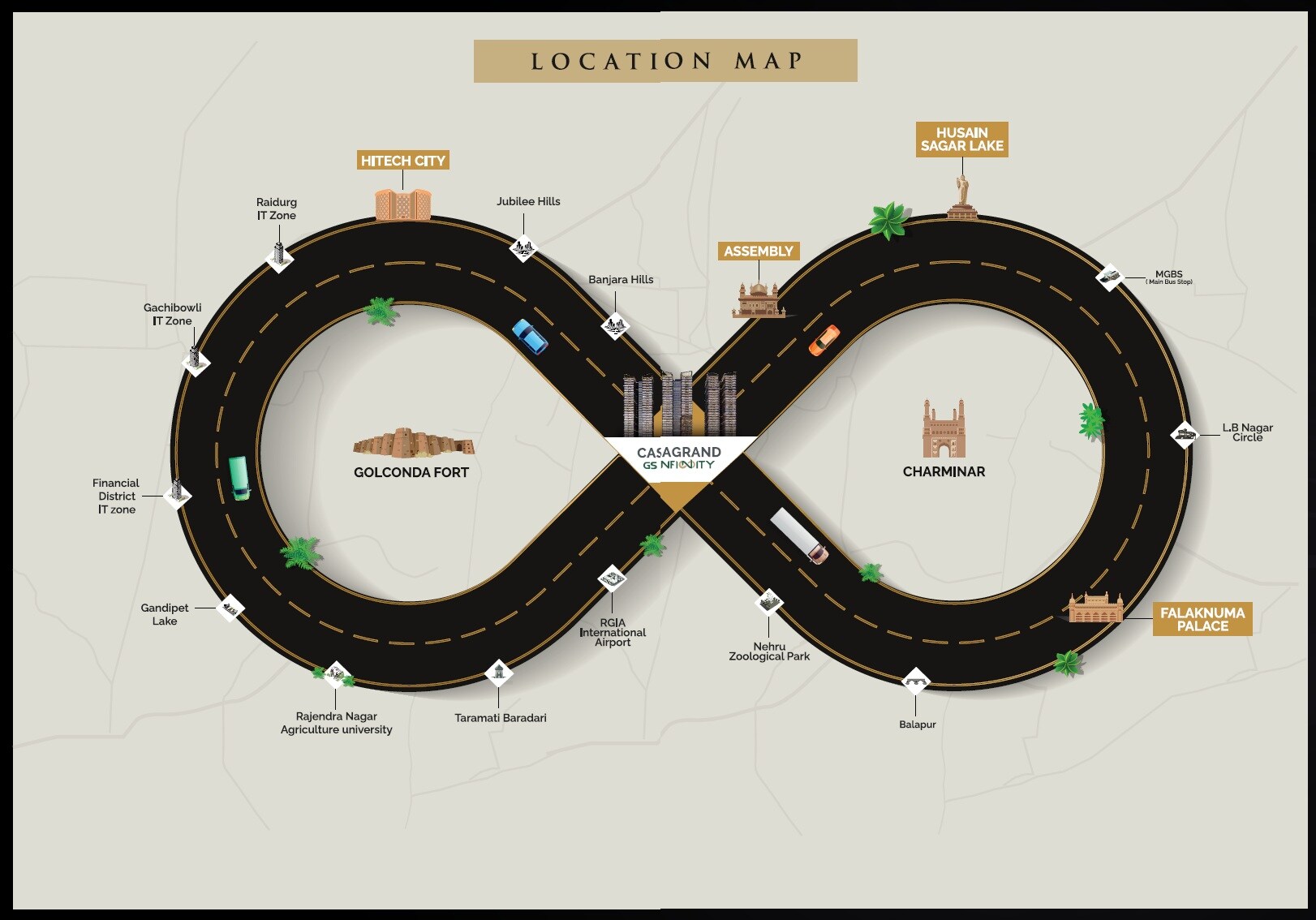 Casagrand GS Infinity Location Image