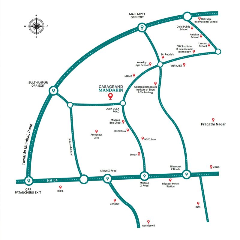 Casagrand Mandarin Location Image