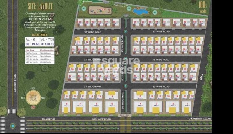 City Heights Golden Villas Master Plan Image