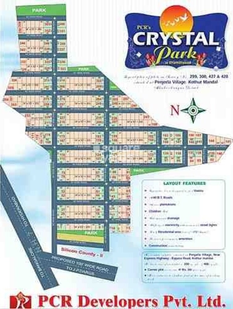 Crystal Park Hyderabad Master Plan Image