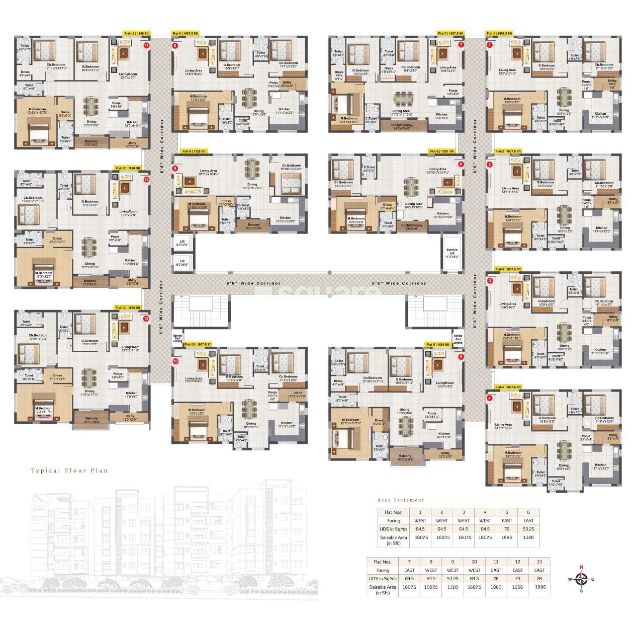 CSR Urvi Floor Plans